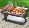 Load image into Gallery viewer, Portable Fire Pit BBQ Outdoor Camping Patio Heater Folding Packed Steel
