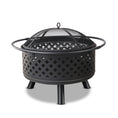 Load image into Gallery viewer, 30" Steel Fire Pit Smoker BBQ Grill Heater Charcoal Wood Portable Outdoor
