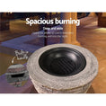 Load image into Gallery viewer, Stone Base Fire Pit BBQ Heater Charcoal Wood Portable Grill Cooking Outdoor
