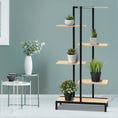 Load image into Gallery viewer, Artiss 6-tier Indoor Outdoor Metal Wood Plant Stand Garden Shelf Garden Display
