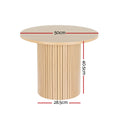 Load image into Gallery viewer, Artiss Coffee Table Round Side Table Fluted Base PIIA
