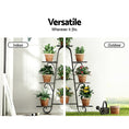 Load image into Gallery viewer, Artiss Plant Stand Outdoor Indoor Metal Flower Pots Rack Corner Shelf Black
