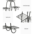 Load image into Gallery viewer, Artiss Plant Stand Outdoor Indoor Metal Flower Pots Rack Corner Shelf Black
