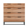 Load image into Gallery viewer, Artiss 4 Chest of Drawers Cabinet Dresser Table Tallboy Storage Bedroom Rust Oak

