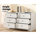 Load image into Gallery viewer, Artiss 6 Chest of Drawers Cabinet Dresser Table Tallboy Storage Bedroom White
