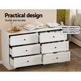 Load image into Gallery viewer, Artiss 6 Chest of Drawers Cabinet Dresser Table Tallboy Storage Bedroom White
