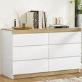 Load image into Gallery viewer, Artiss 6 Chest of Drawers Cabinet Dresser Table Tallboy Storage Bedroom White
