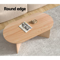 Load image into Gallery viewer, Artiss Oval Coffee Table Particle Board Wooden Living Room Table 110CM
