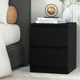 Load image into Gallery viewer, Artiss Bedside Tables Drawers Side Table Bedroom Furniture Nightstand Black Lamp
