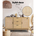 Load image into Gallery viewer, Artiss Buffet Sideboard Rattan Furniture Cabinet Storage Hallway Table Kitchen
