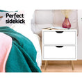 Load image into Gallery viewer, Artiss Bedside Tables Drawers Side Table Nightstand White Storage Cabinet Wood
