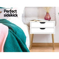 Load image into Gallery viewer, Artiss Bedside Tables Drawers Side Table Nightstand Wood Storage Cabinet White
