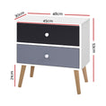 Load image into Gallery viewer, Artiss Bedside Tables Drawers Side Table Nightstand Lamp Side Storage Cabinet

