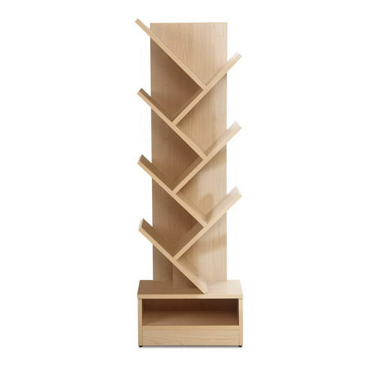 Emily Display Shelf 7-Shelf Tree Bookshelf Book Storage Rack Bookcase