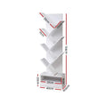 Load image into Gallery viewer, Emily Display Shelf 7-Shelf Tree Bookshelf Book Storage Rack Bookcase White

