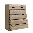 Load image into Gallery viewer, Artiss 6 Chest of Drawers Tallboy Dresser Table Storage Cabinet Oak Bedroom
