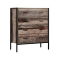 Load image into Gallery viewer, Artiss Chest of Drawers Tallboy Dresser Storage Cabinet Industrial Rustic
