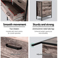 Load image into Gallery viewer, Artiss Chest of Drawers Tallboy Dresser Storage Cabinet Industrial Rustic
