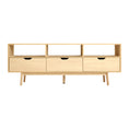 Load image into Gallery viewer, Scandinavian TV Cabinet Entertainment 160cm Unit Storage Wooden Natural
