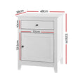 Load image into Gallery viewer, Artiss Bedside Tables Big Storage Drawers Cabinet Nightstand Lamp Chest White
