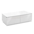 Load image into Gallery viewer, Artiss Modern Coffee Table 4 Storage Drawers High Gloss Living Room Furniture White
