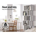Load image into Gallery viewer, Artiss 5 Tier Bookshelf Display Shelf CD Cabinet Bookcase Stand Storage White
