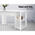 Load image into Gallery viewer, Artiss Office Computer Desk Corner Student Study Table Workstation L-Shape Shelf White
