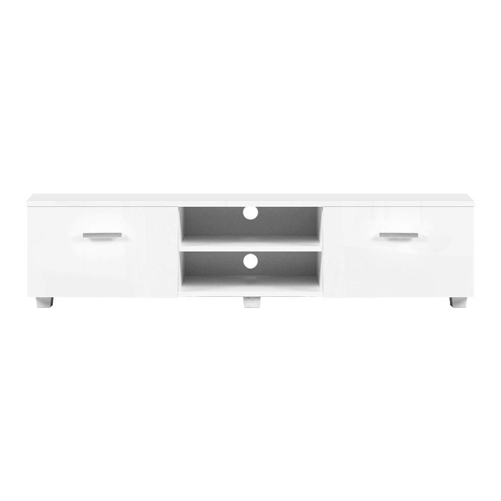 TV Cabinet Entertainment Unit 140cm Stand High Gloss Furniture Storage Drawers
