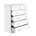 Load image into Gallery viewer, Artiss Tallboy Dresser Table 6 Chest of Drawers Cabinet Bedroom Storage White
