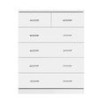 Load image into Gallery viewer, Artiss Tallboy Dresser Table 6 Chest of Drawers Cabinet Bedroom Storage White
