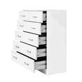 Load image into Gallery viewer, Artiss Tallboy Dresser Table 6 Chest of Drawers Cabinet Bedroom Storage White
