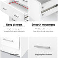 Load image into Gallery viewer, Artiss Tallboy Dresser Table 6 Chest of Drawers Cabinet Bedroom Storage White
