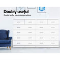 Load image into Gallery viewer, Artiss Tallboy Dresser Table 6 Chest of Drawers Cabinet Bedroom Storage White
