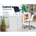 Load image into Gallery viewer, Artiss 3 Drawer Student Computer Workstation 120cm White
