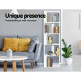 Load image into Gallery viewer, Artiss Display Shelf 5 Tier Storage Bookshelf Bookcase Ladder Stand Rack
