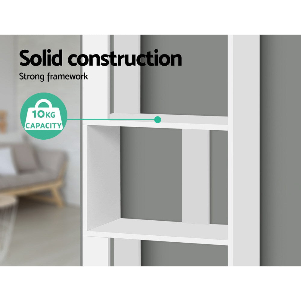 Emily Display Shelf 5 Tier Storage Bookshelf Bookcase Ladder Stand Rack