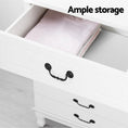 Load image into Gallery viewer, Artiss Chest of Drawers Dresser Table Lowboy Storage Cabinet White KUBI Bedroom
