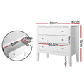 Load image into Gallery viewer, Artiss Chest of Drawers Storage Cabinet Bedside Table Dresser Tallboy White
