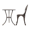 Load image into Gallery viewer, Gardeon 3PC Outdoor Setting Cast Aluminium Bistro Table Chair Patio Bronze
