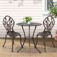 Load image into Gallery viewer, Gardeon 3PC Outdoor Setting Cast Aluminium Bistro Table Chair Patio Bronze
