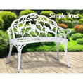 Load image into Gallery viewer, Gardeon Victorian Garden Bench White
