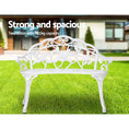 Load image into Gallery viewer, Gardeon Victorian Garden Bench White
