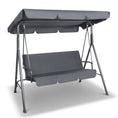 Load image into Gallery viewer, Gardeon Outdoor Swing Chair Hammock Bench Seat Canopy Cushion Furniture Grey
