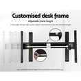 Load image into Gallery viewer, Artiss Standing Desk Adjustable Height Desk Electric Motorised Black Frame Oak Desk Top 120cm
