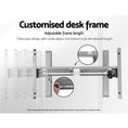 Load image into Gallery viewer, Artiss Standing Desk Adjustable Height Desk Electric Motorised Grey Frame Oak Desk Top 120cm
