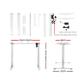 Load image into Gallery viewer, Artiss Standing Desk Adjustable Height Desk Electric Motorised White Frame Desk Top 120cm
