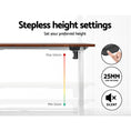 Load image into Gallery viewer, Artiss Electric Standing Desk Motorised Adjustable Sit Stand Desks White Brown
