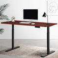 Load image into Gallery viewer, Artiss Electric Standing Desk Motorised Adjustable Sit Stand Desks Black Walnut
