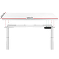 Load image into Gallery viewer, Artiss Electric Standing Desk Height Adjustable Sit Stand Desks Table White
