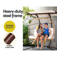 Load image into Gallery viewer, Andy Outdoor Furniture Lounge Hanging Swing Chair Egg Hammock Stand Rattan Wicker Latte
